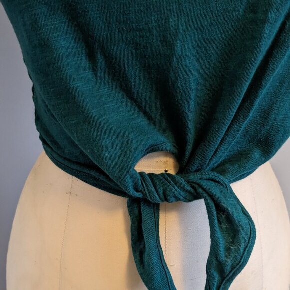 Retro Teal Tank Top with Tie Waist - Modcloth - Size XS - Picture 5 of 9